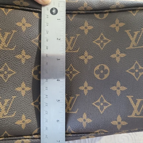 Louis Vuitton Brown Monogram Neverfull Tote with Decorative Patch Accents - Picture 15 of 16